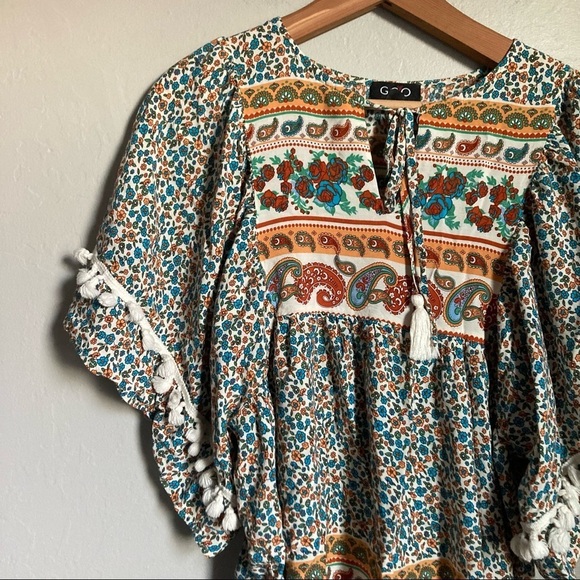 Boutique Floral Blouse Size Small - Picture 2 of 4